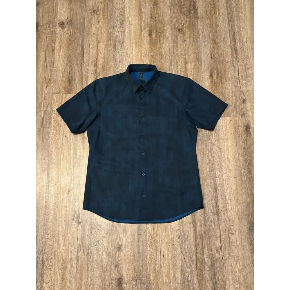 Lululemon Mens Airing Easy Short Sleeve Shirt Size Medium - Picture 1 of 10